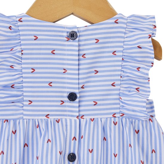 Robe + Bloomer Blue Garden   Bleu        1 mois   de               P'tit bisou