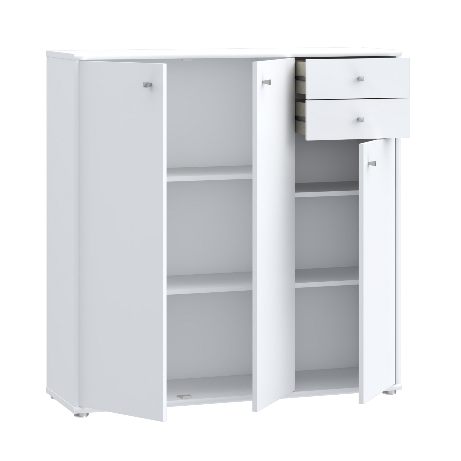 Kommode - weiß - 109 cm breit