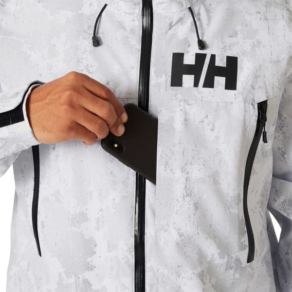 Veste de ski HELLY HANSEN SOGN SHELL 2.0 JACKET GREY FOG SNOW
