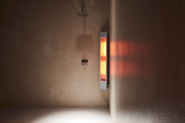 Sunshower Solo opbouw infraroodlamp 124x20x18cm white