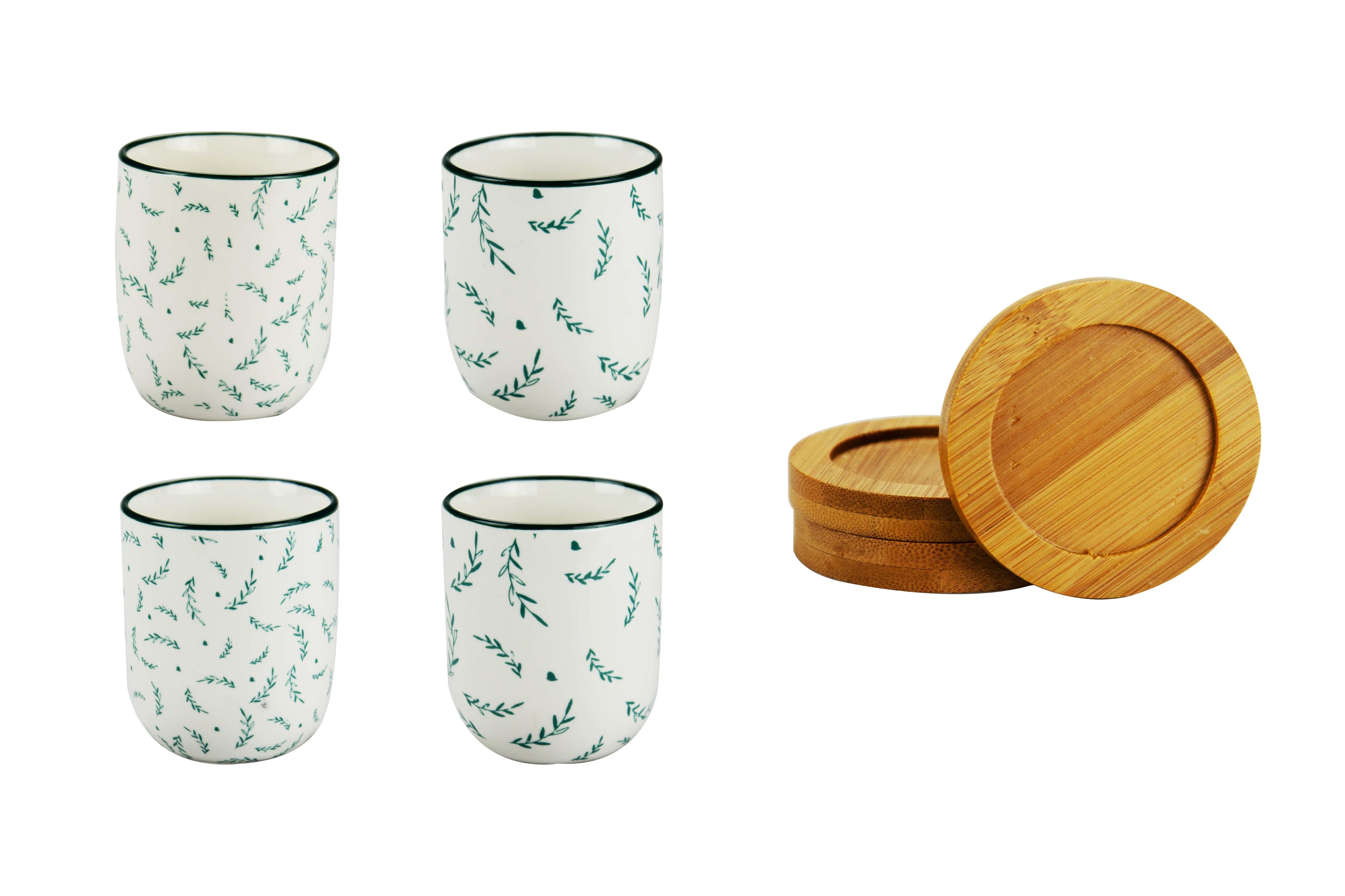 COFFRET 8 PIECES VEGETAL 10CL PORCELAINE