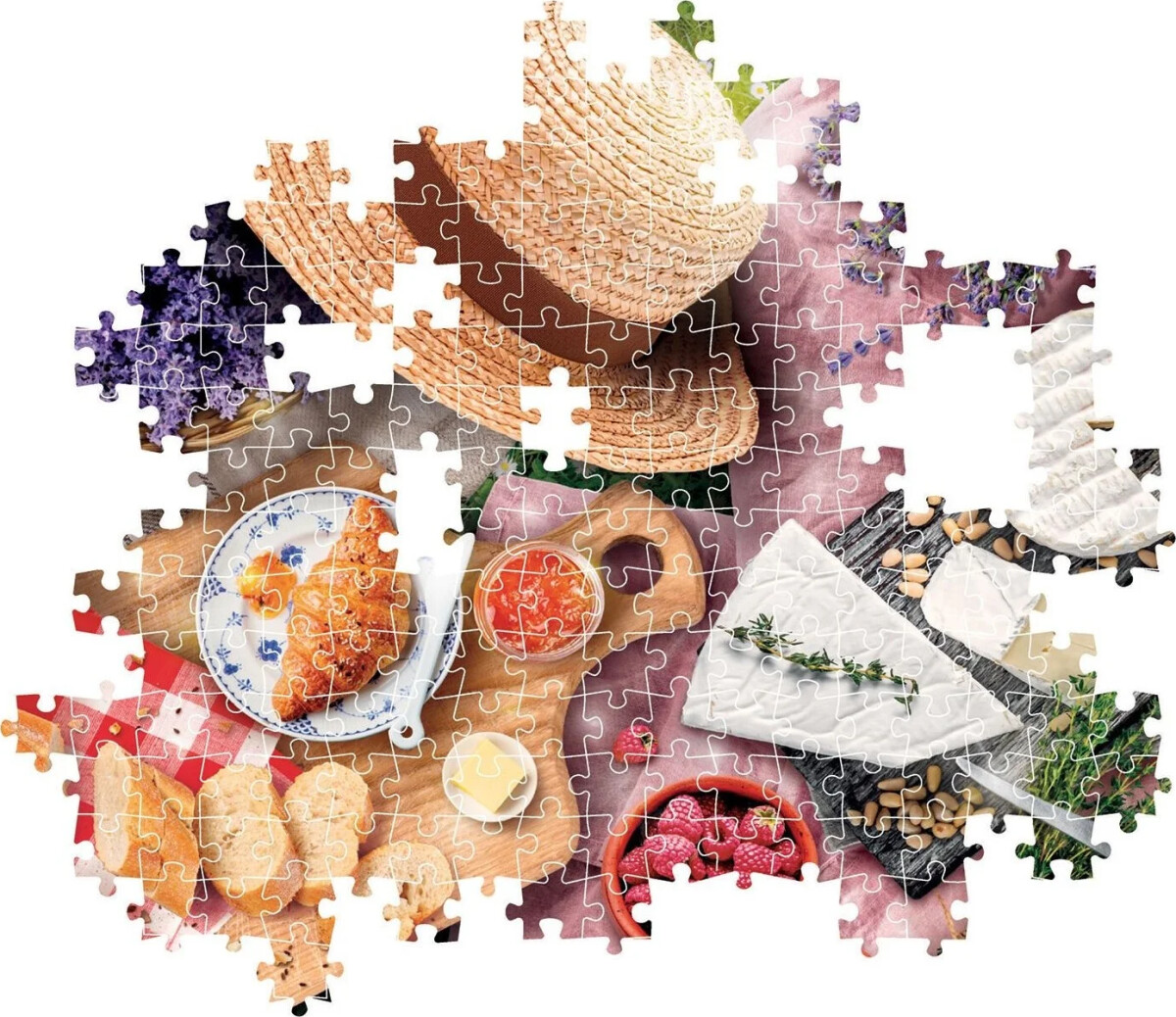 Clementoni Puslespil - Taste Of Provence - High Quality - 1000 Brikker