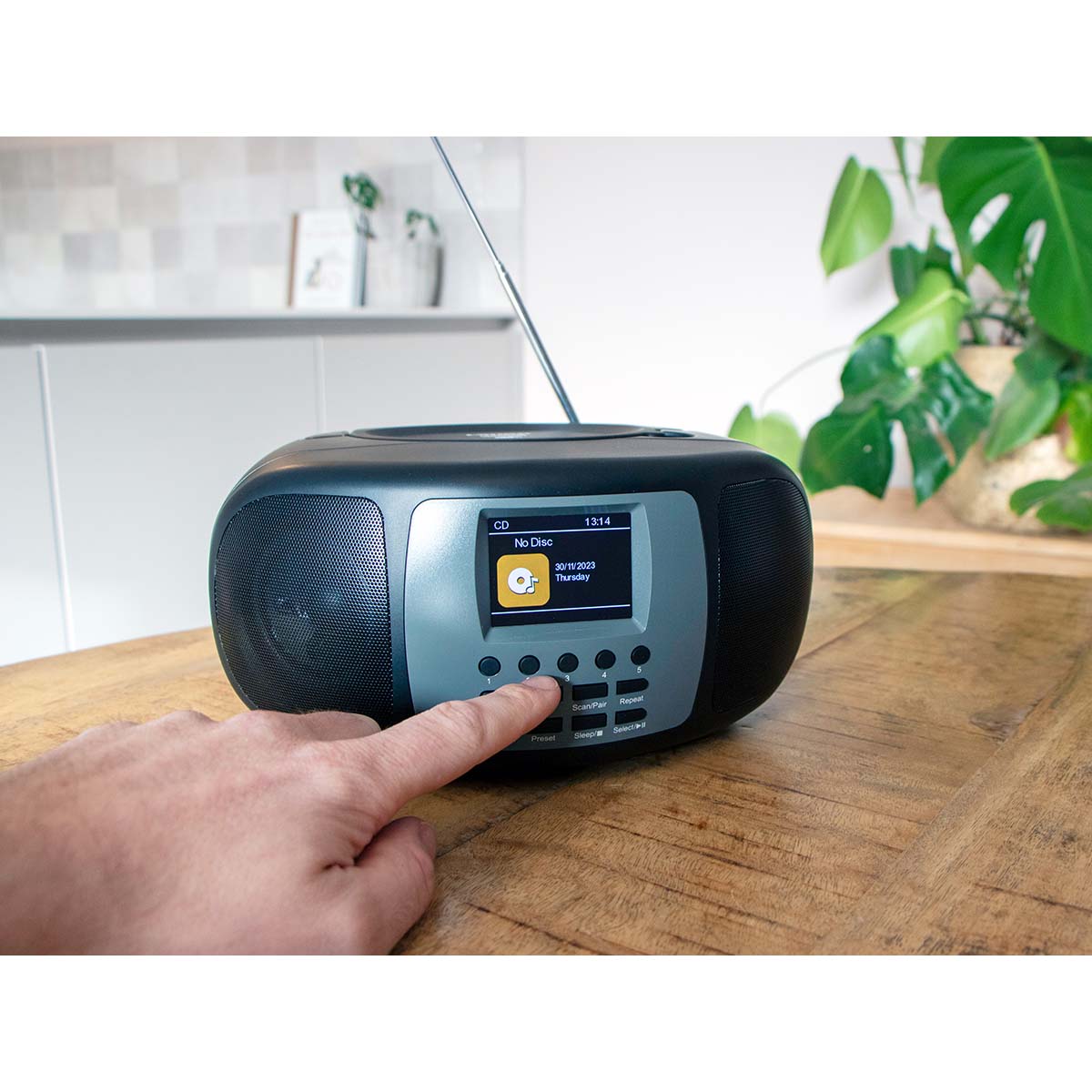 Lenco scd-860bk draagbare dab+/fm radio