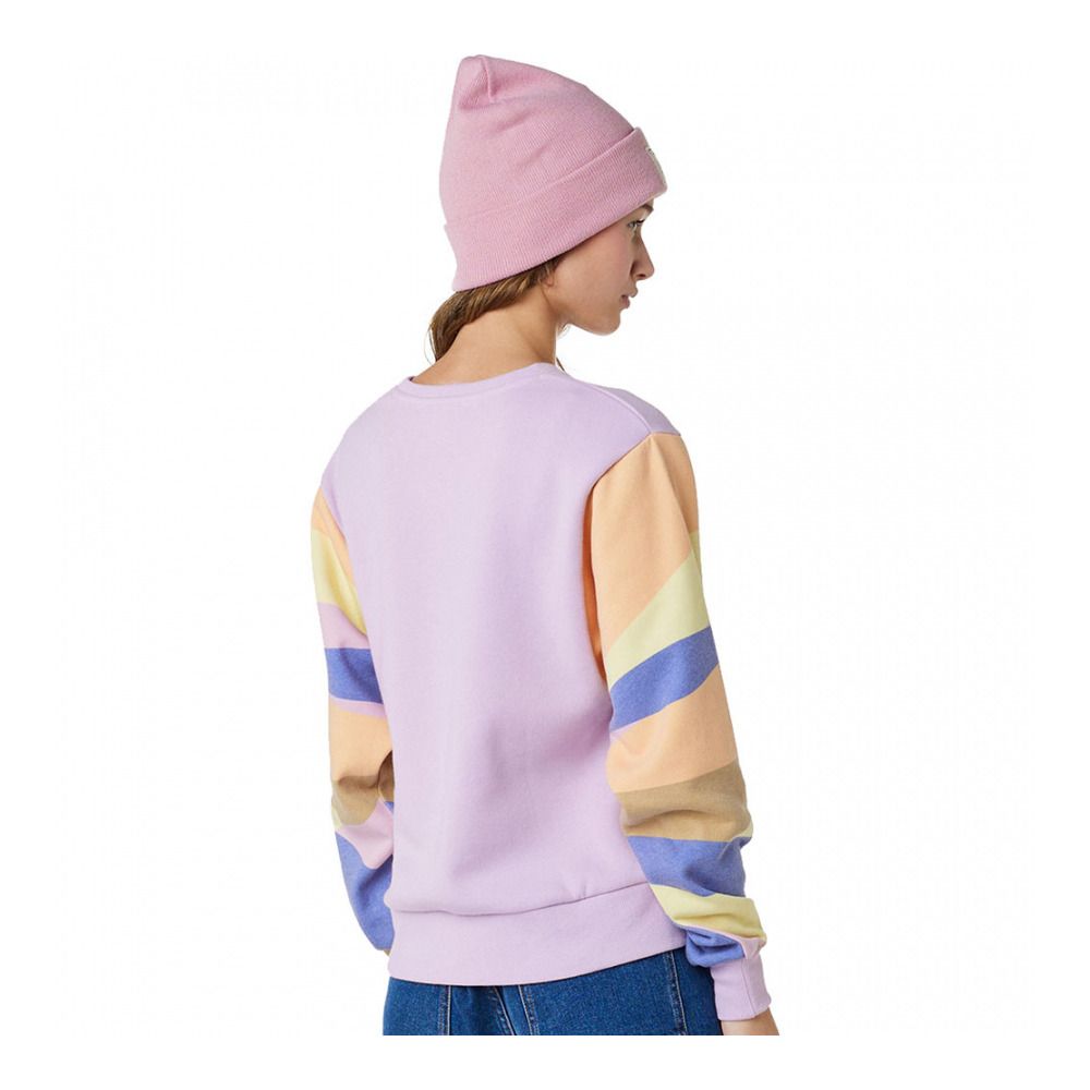 Rip Curl WAVY PRINT SLEEVES - Sweat Femme lilac