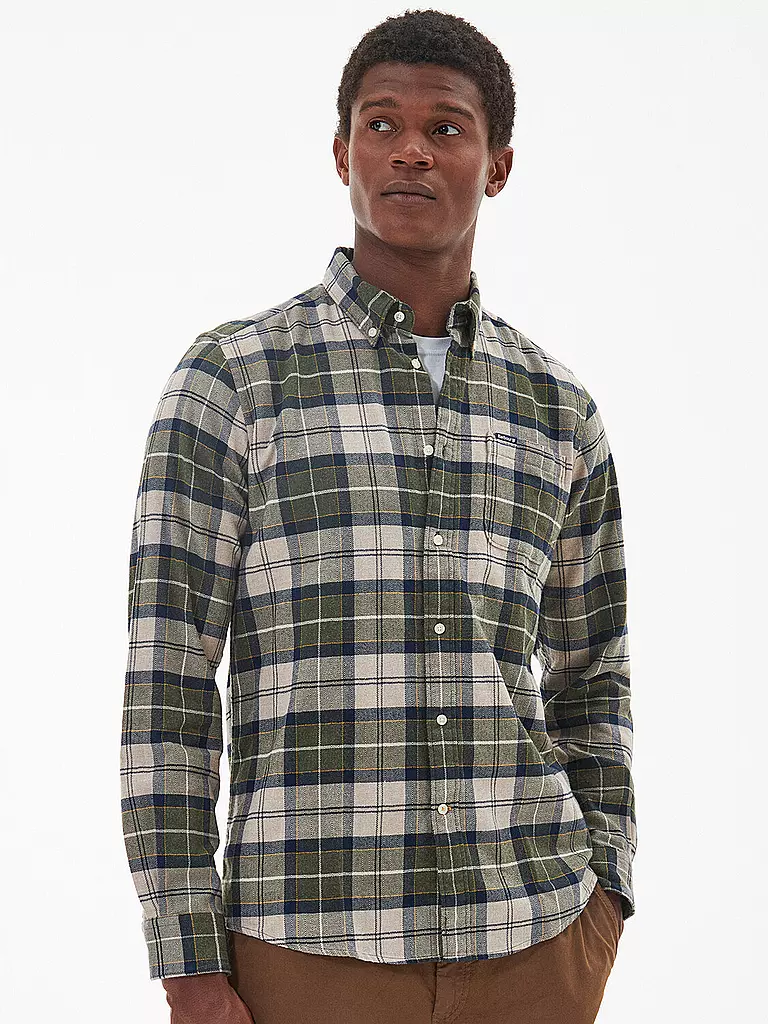 BARBOUR Hemd KYELOCH beige
