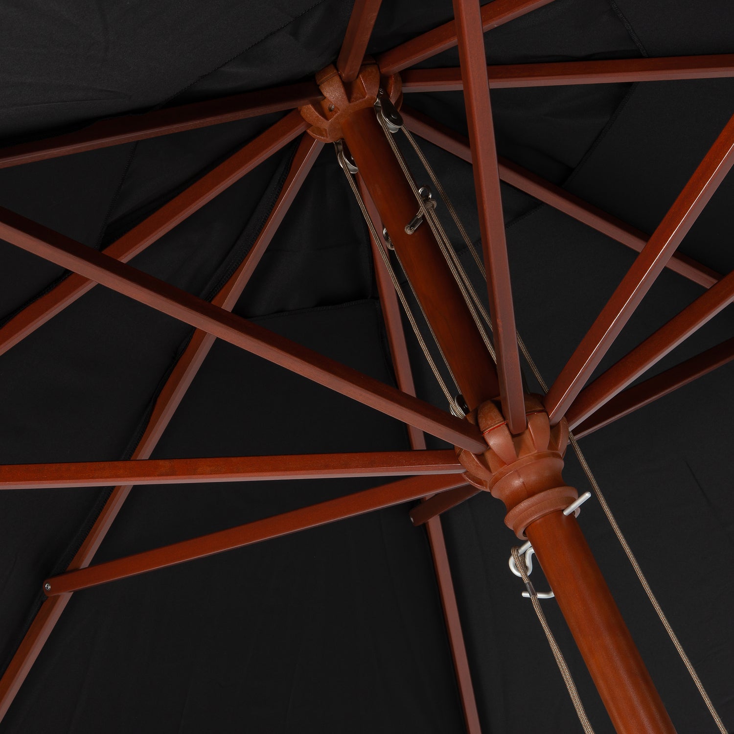 Intratuin parasol Vienna zwart 80+UV D 300 cm