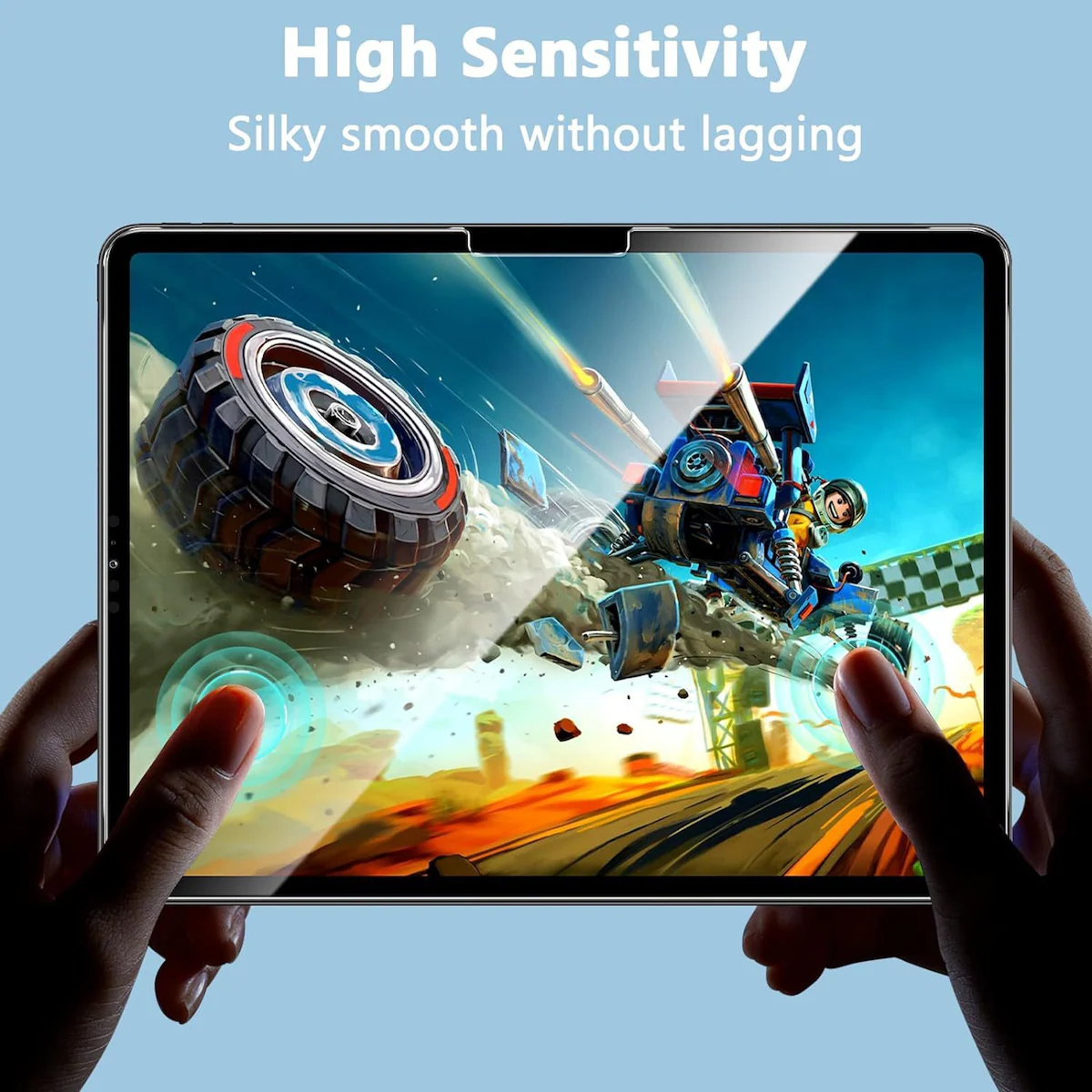 Skjermbeskytter for iPad Anti-Spy herdet glass iPad 12.9 (2018/2020/2021)