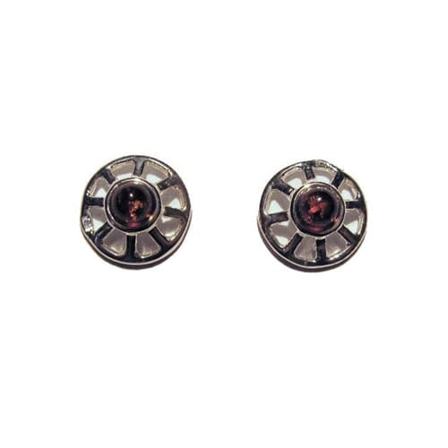 Boucles d'oreilles ambre argent