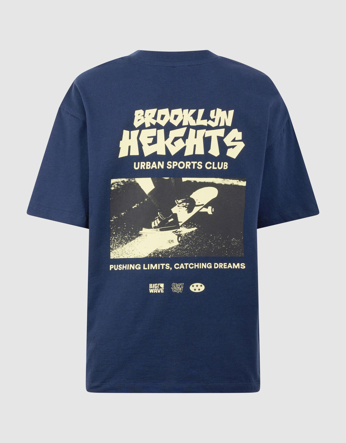 Brooklyn Artwork T-shirt Donkerblauw