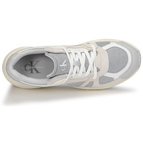 Calvin Klein Jeans - RETRO TENNIS LACEUP MIX LTH Gris