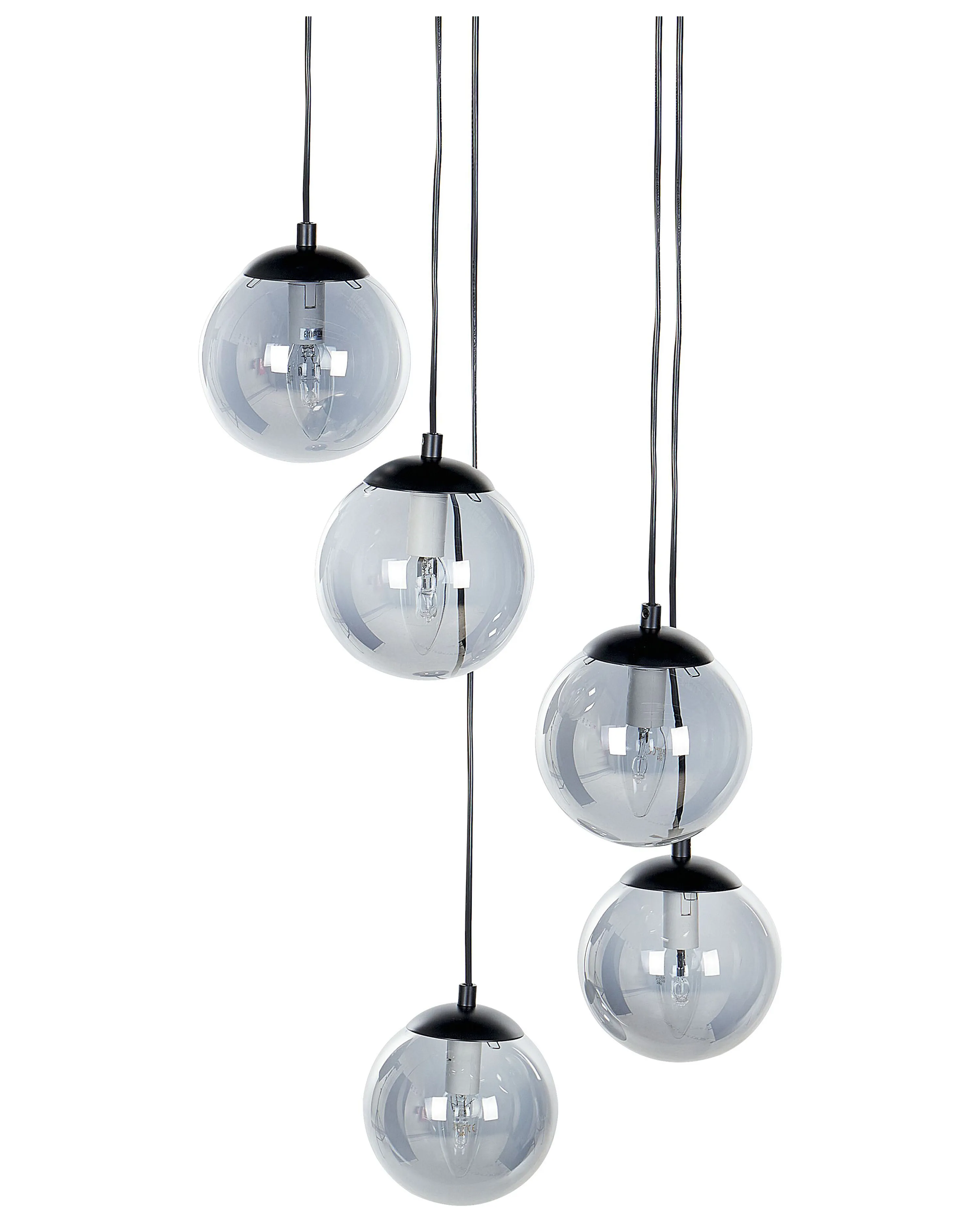 Hanglamp NOEL Glas Zwart
