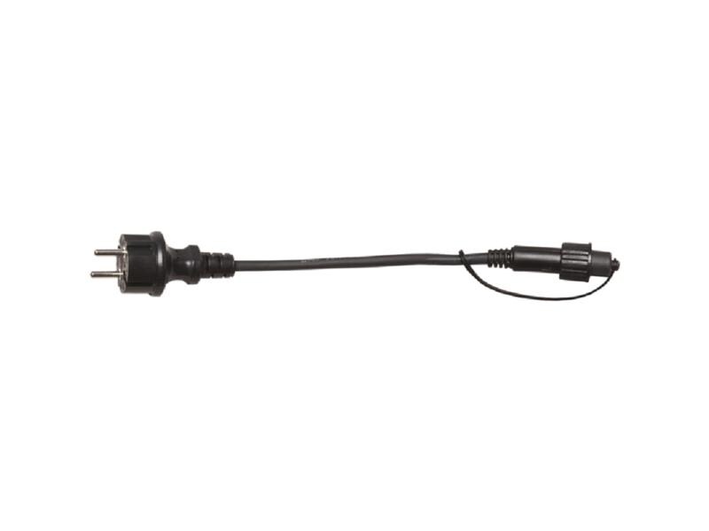 Star Trading Netzkabel EXPO/ CONNECTA, 1.8 m, Schwarz Netzanschlusskabel CH-IP44-Adapter