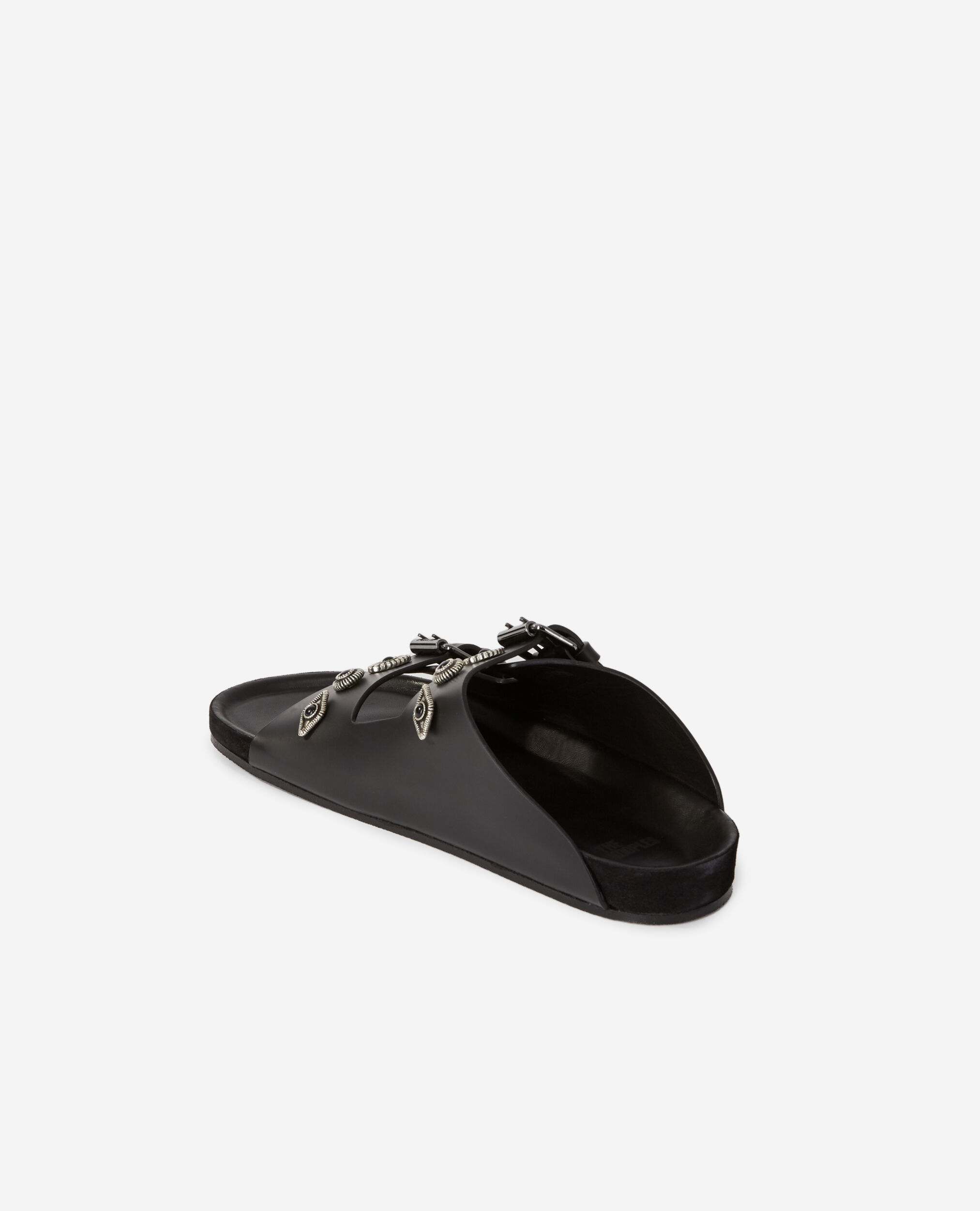Sandales en cuir noires