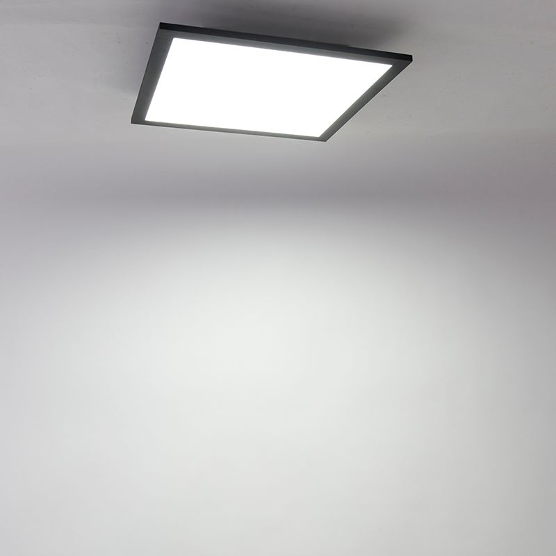 LED paneel zwart 40 cm incl. LED met afstandsbediening - Live