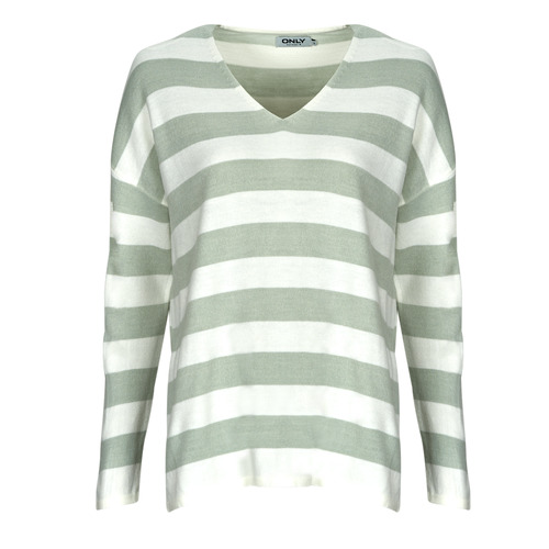 Only - ONLABELLA L/S GLITTER V-NECK CS KNT - Vert