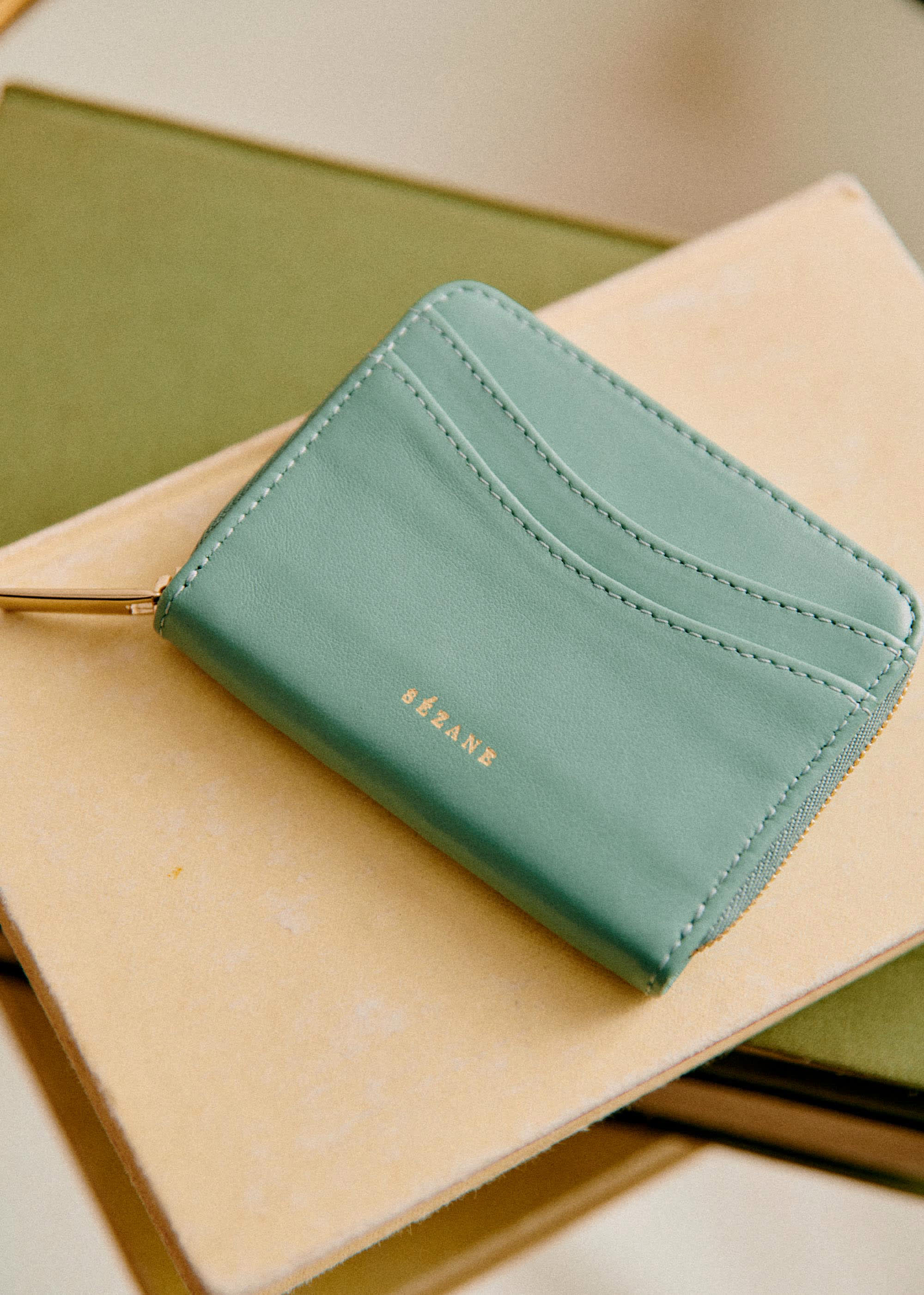 Portefeuille Petit Auguste - Vert d'eau lisse - SACS/NEW SACS Petite Maroquinerie 5906442