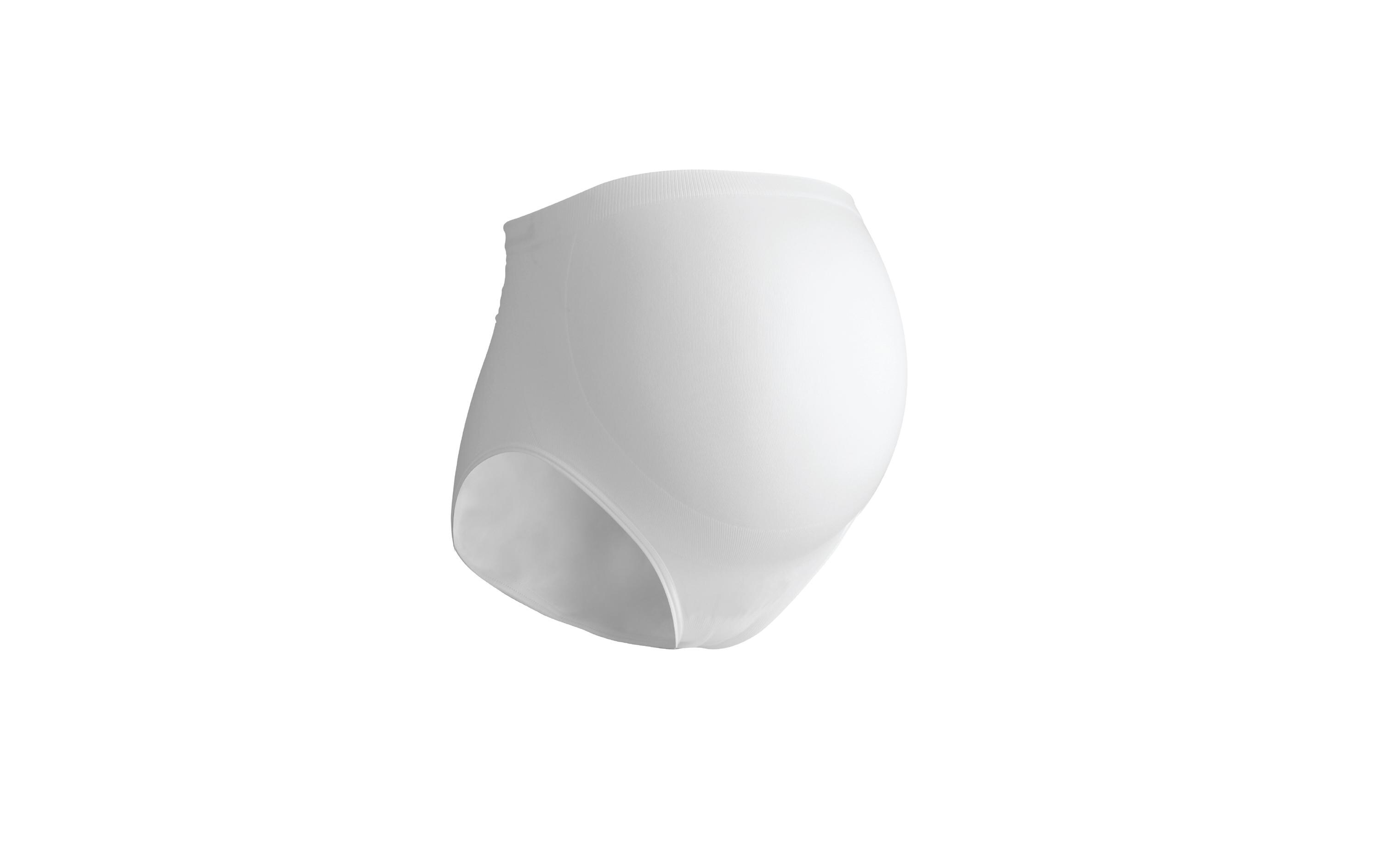 Schwangerschafts-Slip Panty Weiss Gr. LNahtlose Schwangerschaftsunterhose mit Support