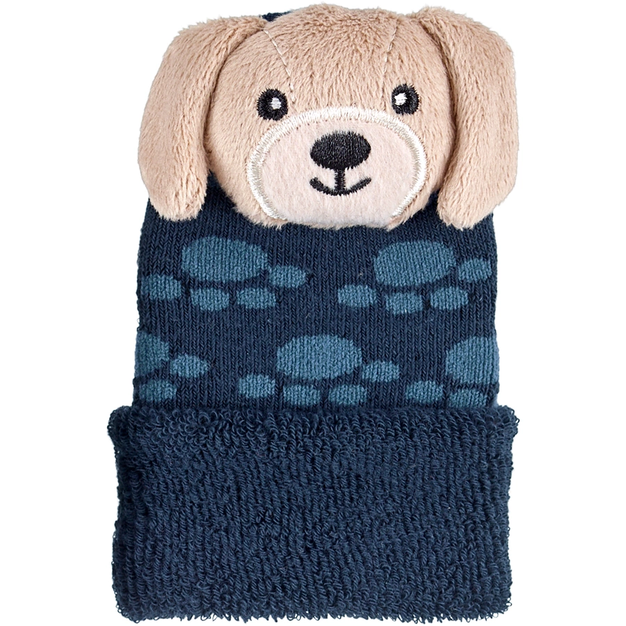 Sterntaler Baby-Rasselsöckchen Hund marine