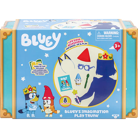 Bluey kuffert m. udklædningsudstyr -7dele