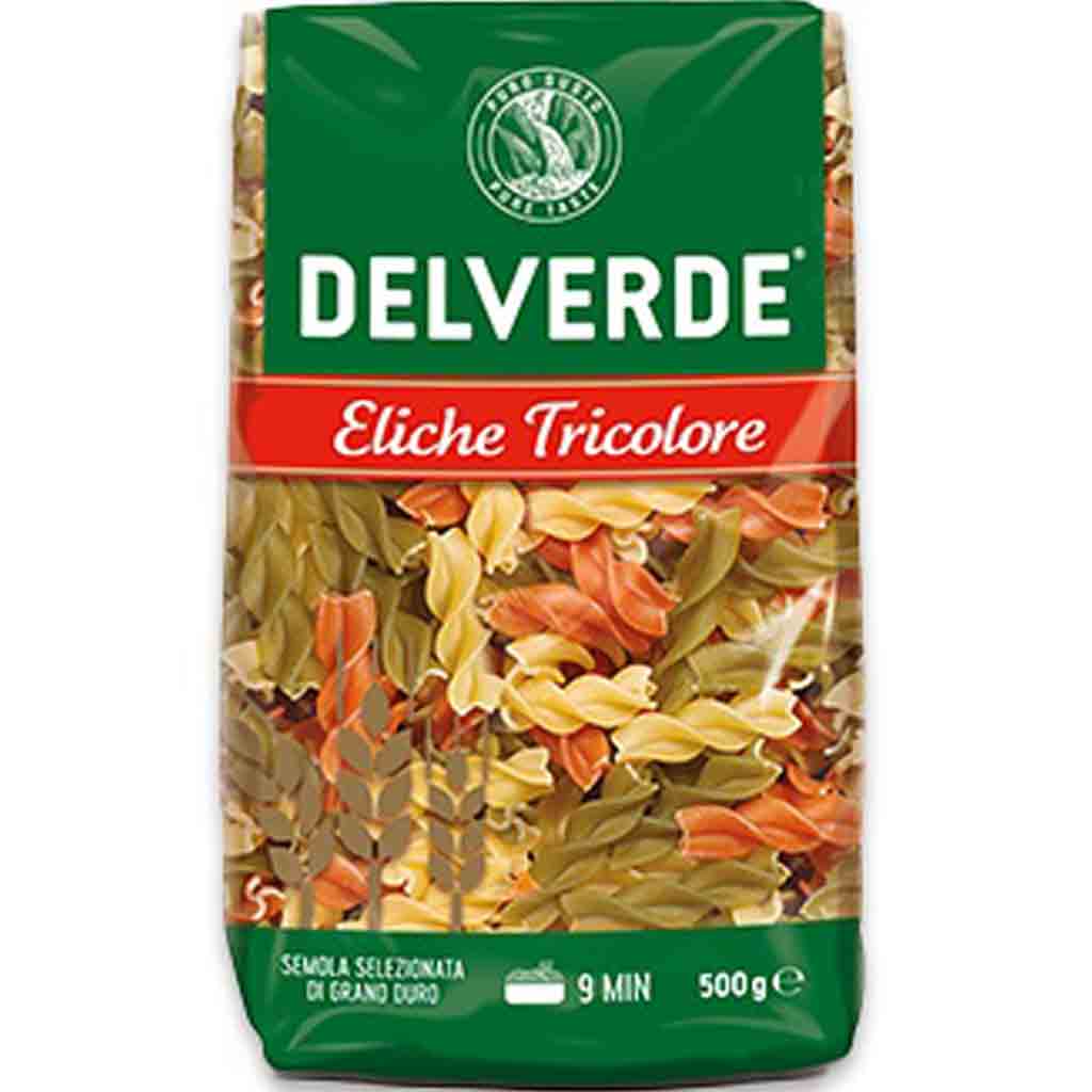 Delverde Buitoni Nudeln Eliche Tricolore 500g MHD:2.3.26