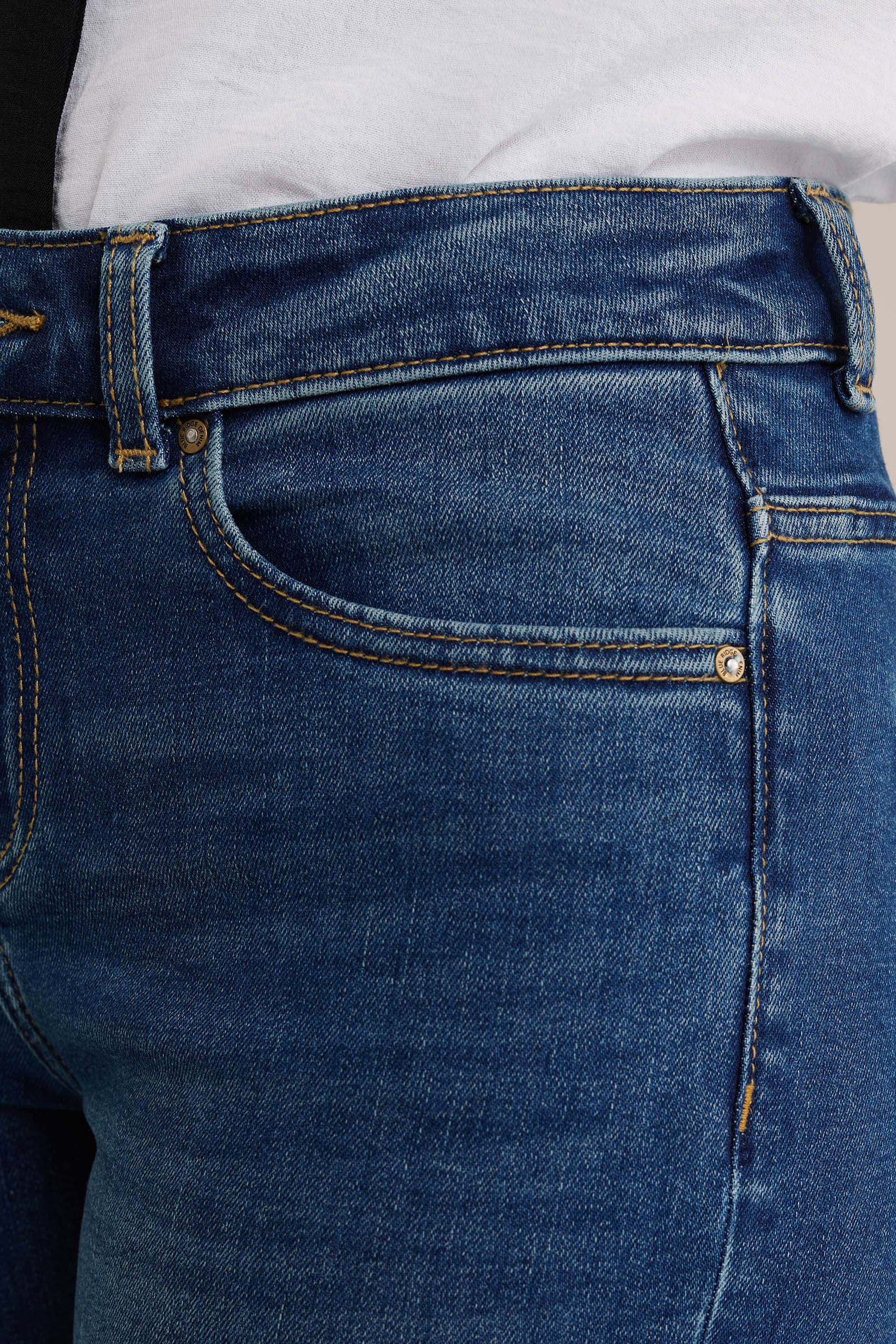 Women'mid rise superskinny jeans with superstretch Blue Ridge Donkerblauw