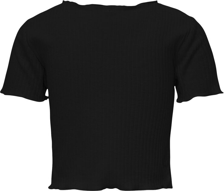ONLY KOGNELLA S/S O-NECK CUTLINE TOP JRS Sort