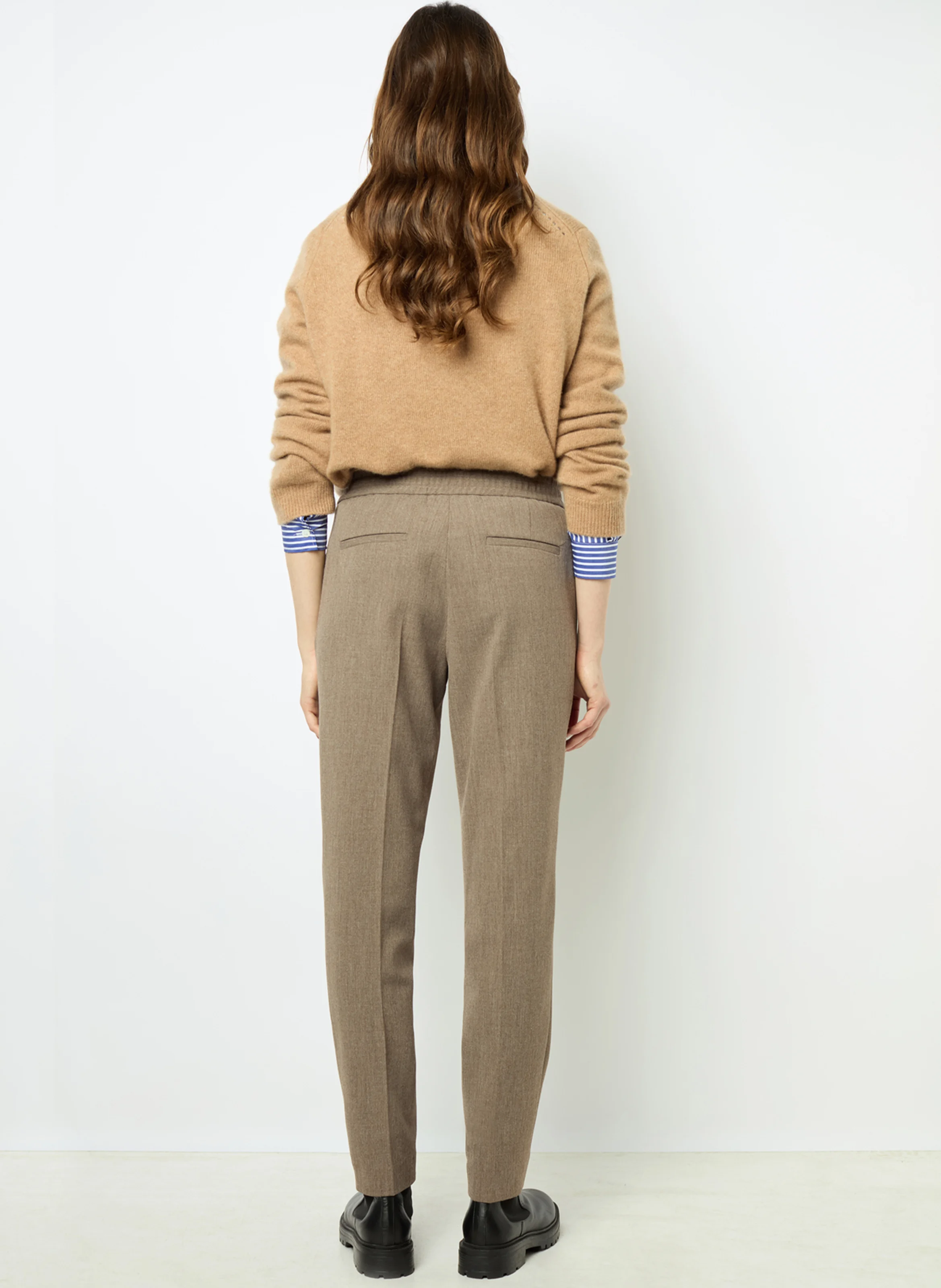 NAYMA - pantalon droit | Beige