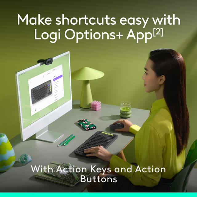 Logitech POP Icon tastatur og mus (grafit)