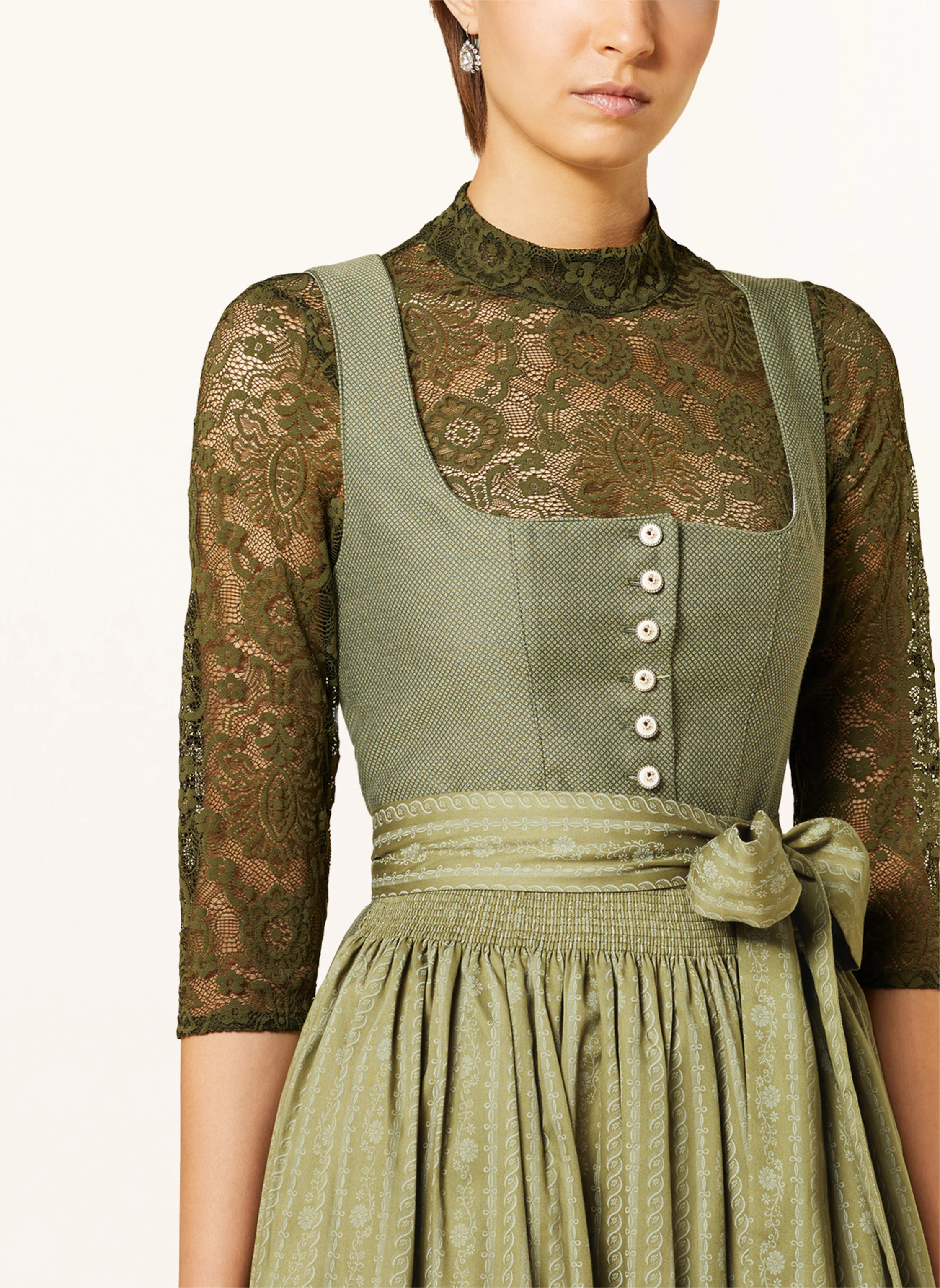 Hammerschmid Dirndlbluse BABSI aus Spitze mit 3/4-Arm