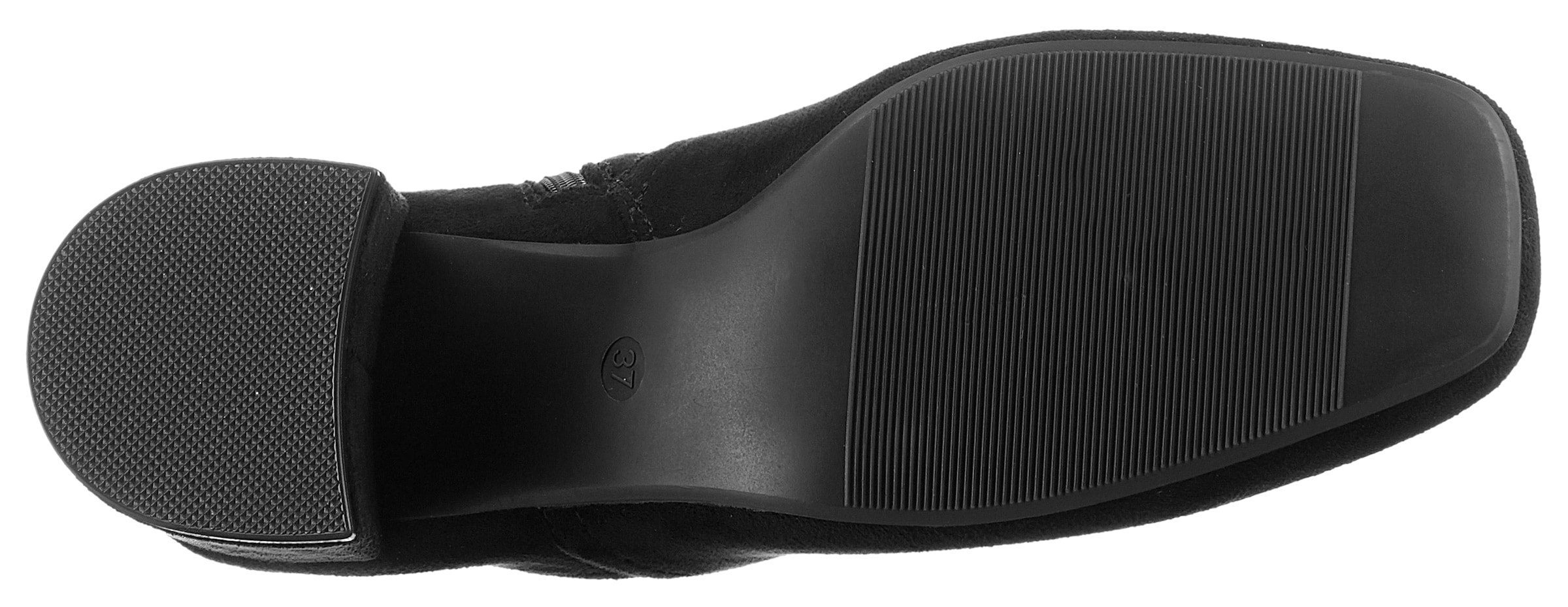 Aniston SHOES Stiefelette  , Blockabsatz, Karreeform, mit Strick-Einsatz - NEUE KOLLEKTION