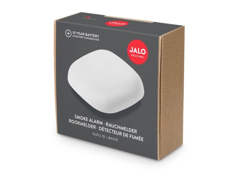 Jalo Rauchmelder Kupu 10, Weiss Batteriebetriebener Brandmelder für den Heimgebrauch