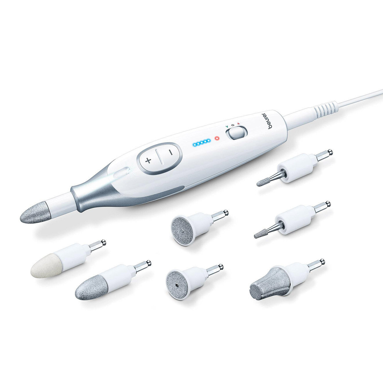 Beurer Set manucure/pédicure avec 7 embouts pour l'appareil MP 42 blanc