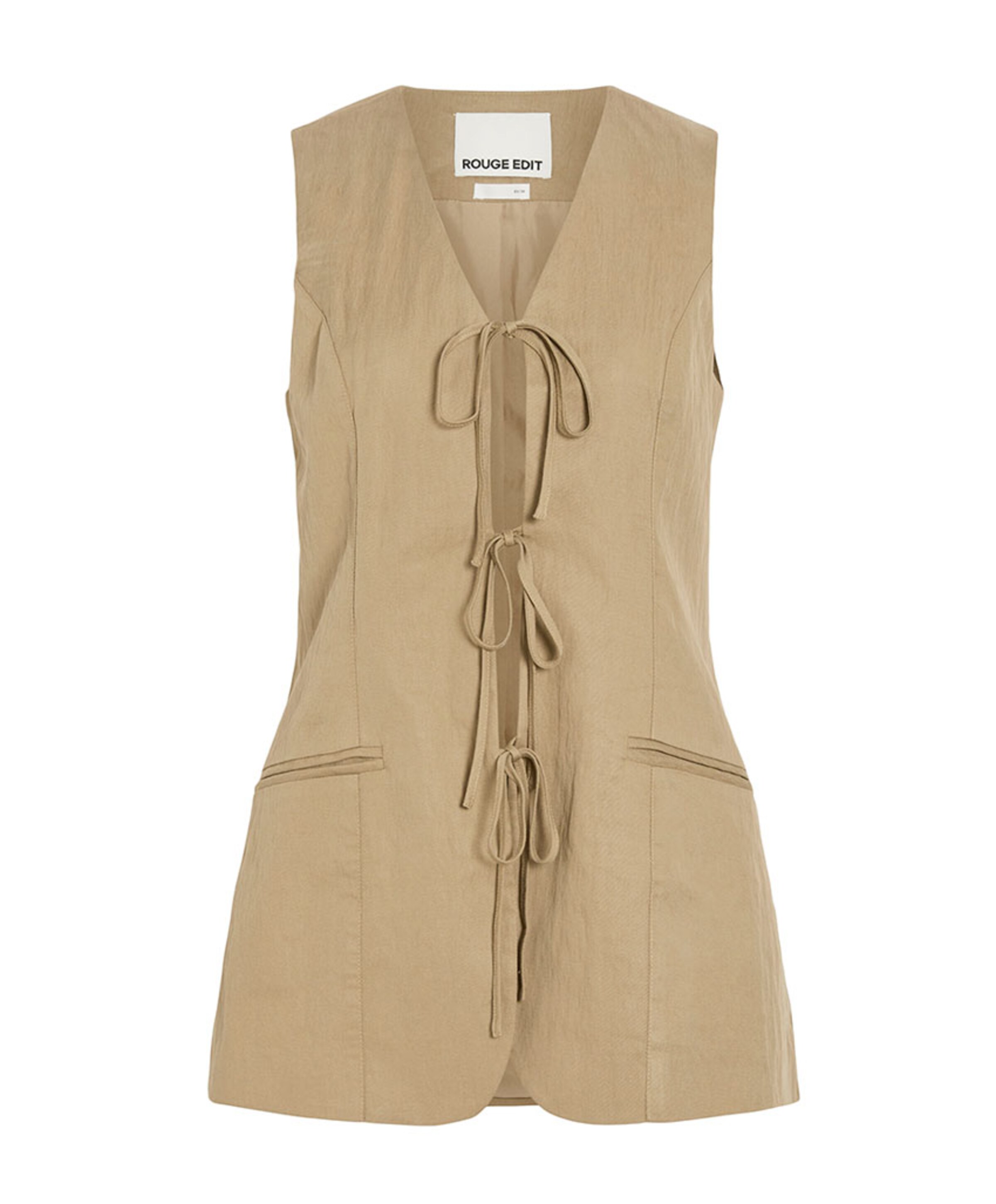 Rouge Edit Dames gilet beige