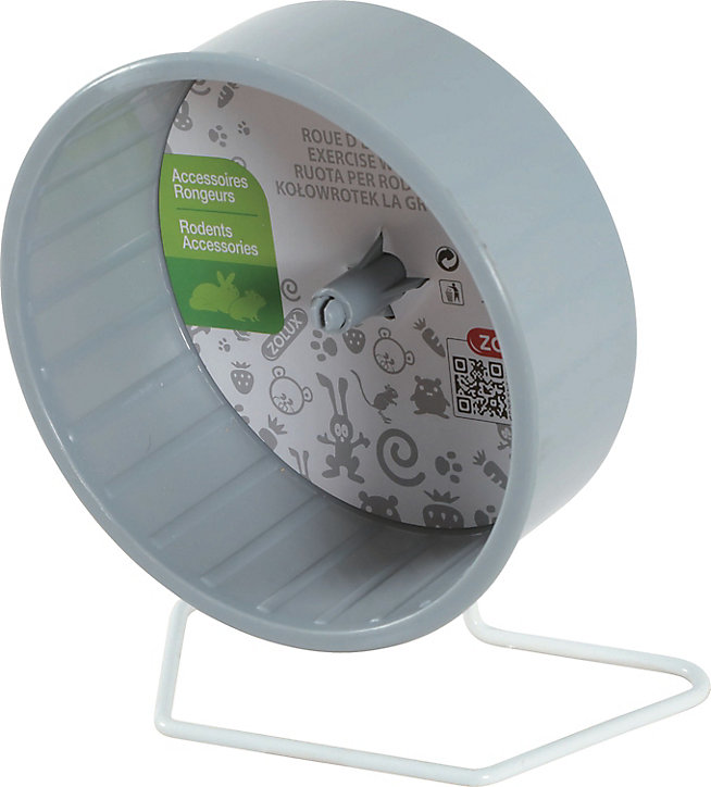 Roue d'exercice avec pied métal ø12 cm Zolux gris
