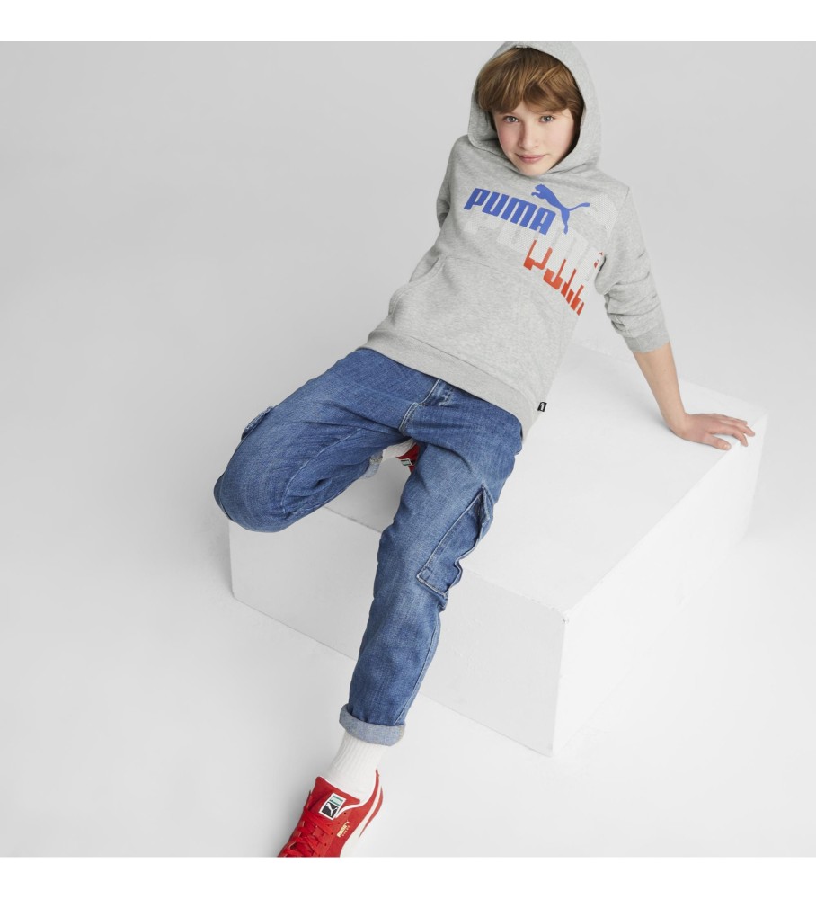 Moletom Puma Logo Power Cinza