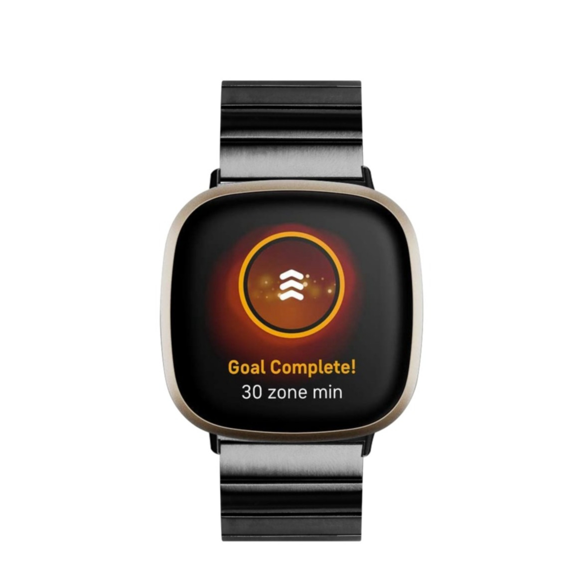Fitbit Versa 4 / Sense 2 Edelstahl Armband mit Butterfly Verschluss - Schwarz