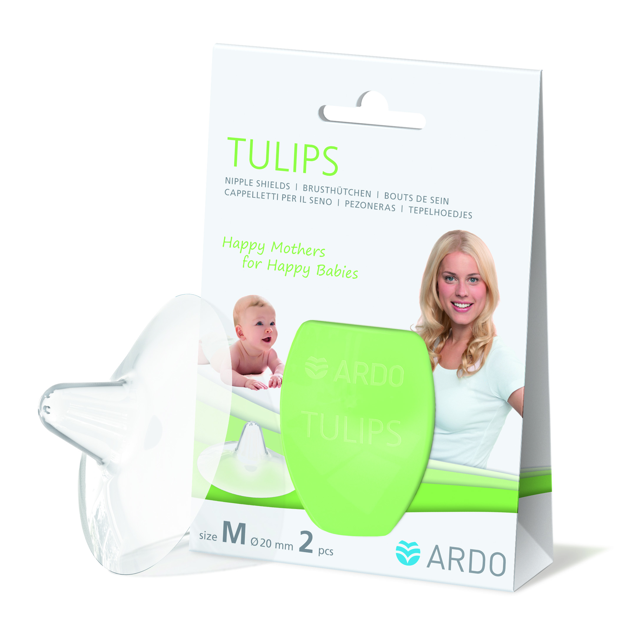 ARDO TULIPS Brusthütchen M Silikon mit Aufbewahrungsbox 2 Stk