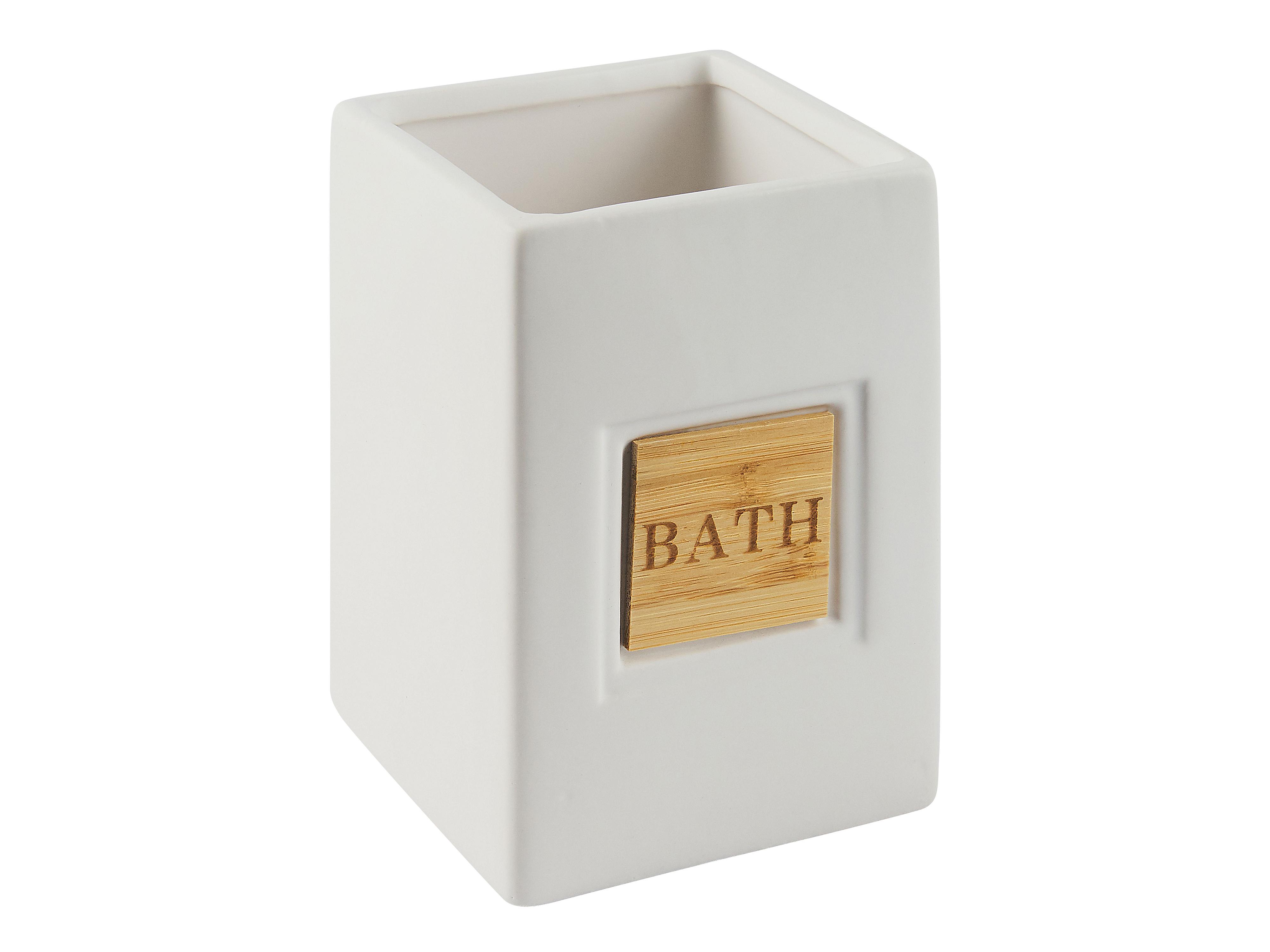 4-delige badkameraccessoireset KOUROU Keramiek Beige