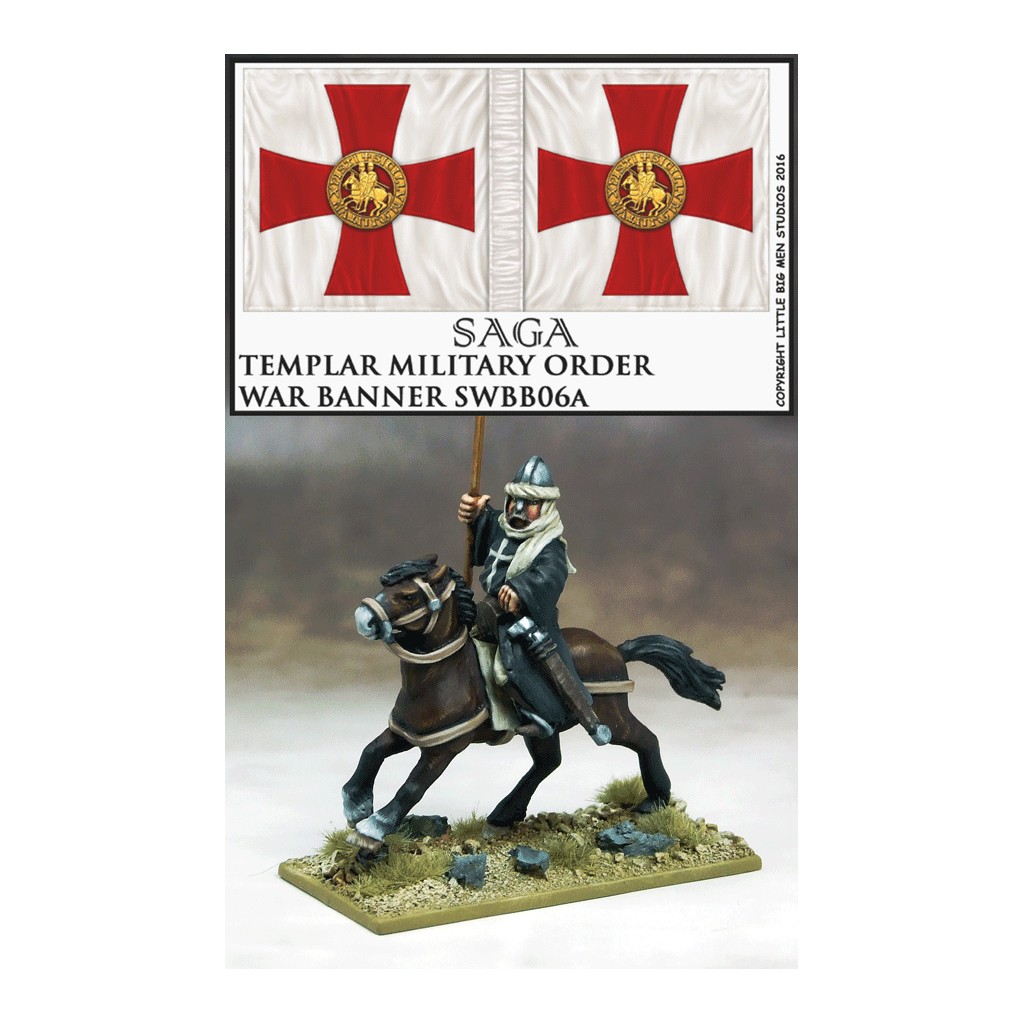 Saga - Bannière de Guerre Templiers et Porteur