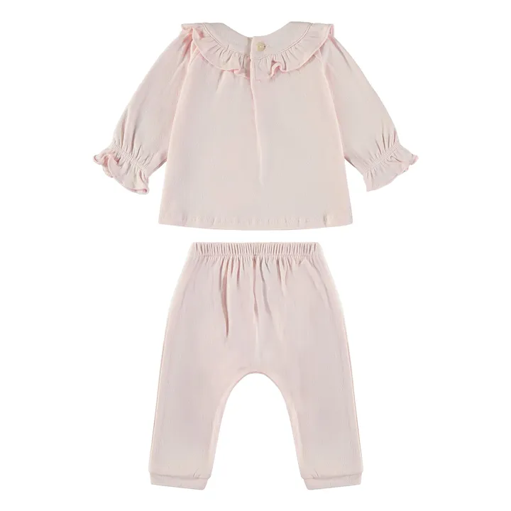 Risu Risu Ensemble Corolle Coton Bio | Rose pâle