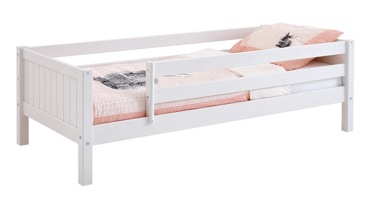 Bedbank Puck met uitvalbeveiliging wit