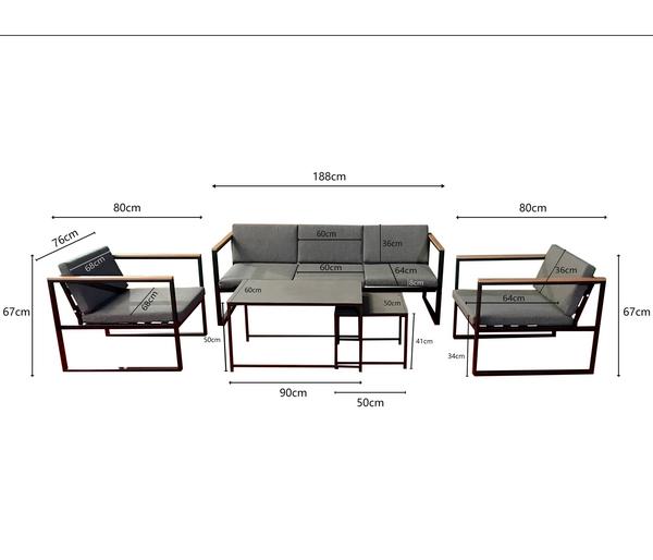 Acamp Lounge Space, 5-teilig