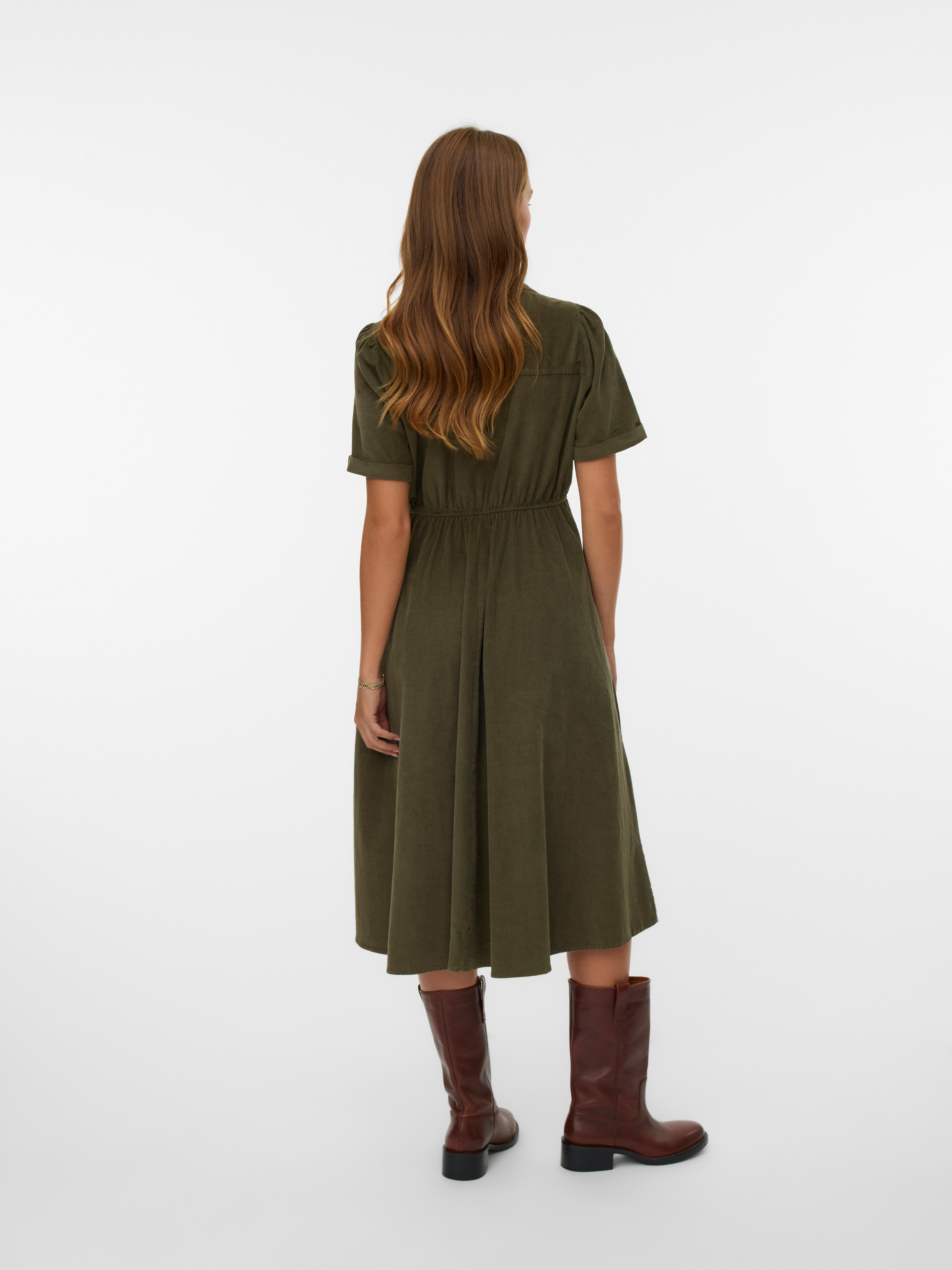VMRAY Corduroy Midi-jurk