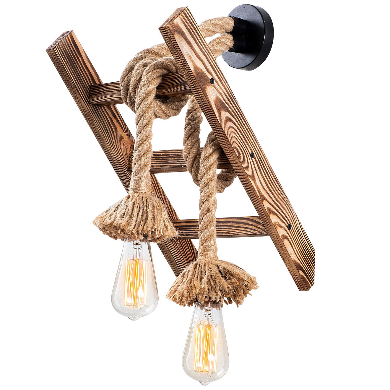 Opviq Applique murale Erebos bois - 25x26x45 cm