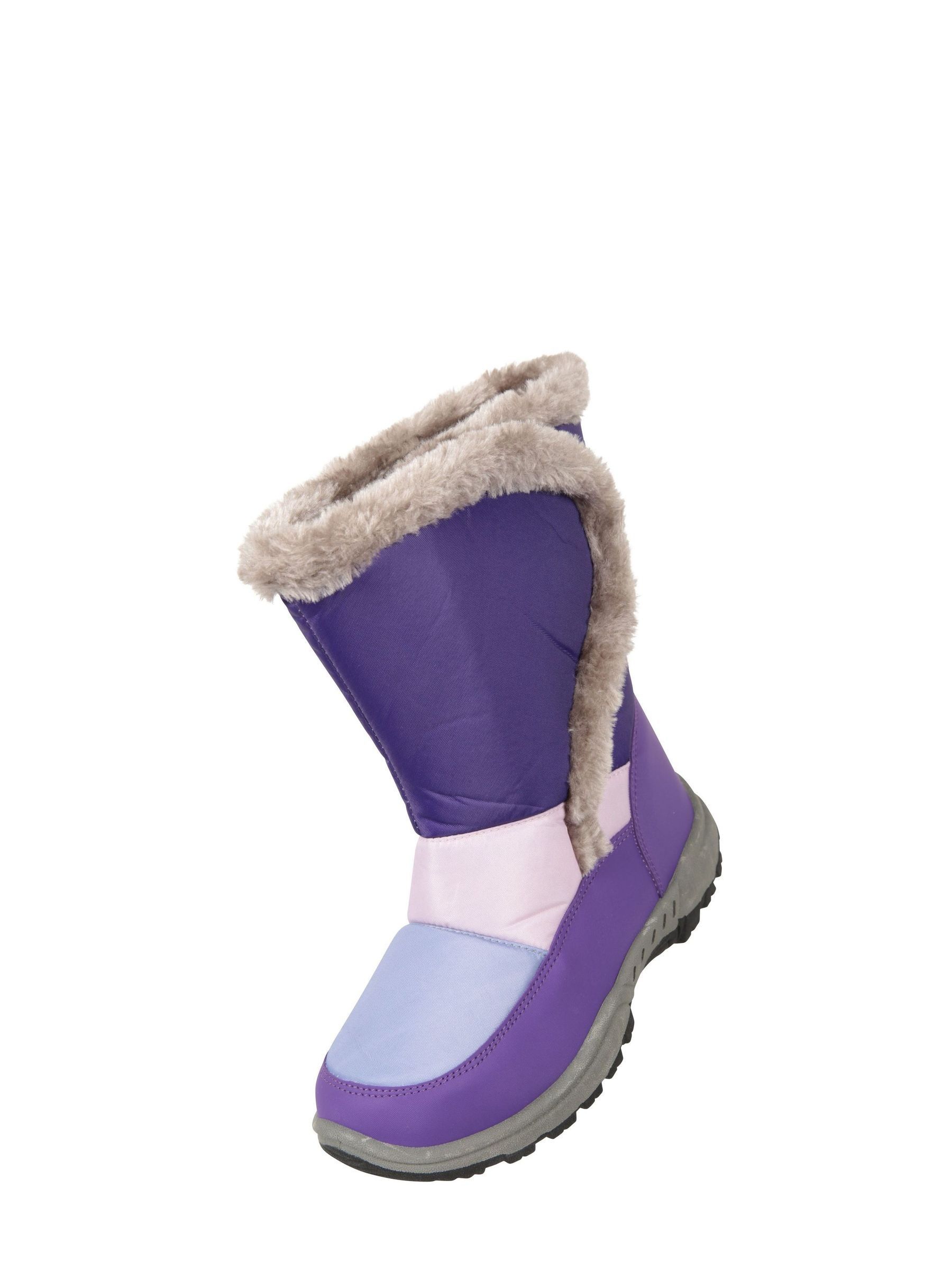 Mountain Warehouse Caribou kindersneeuwlaarzen met netbont en sherpa voering