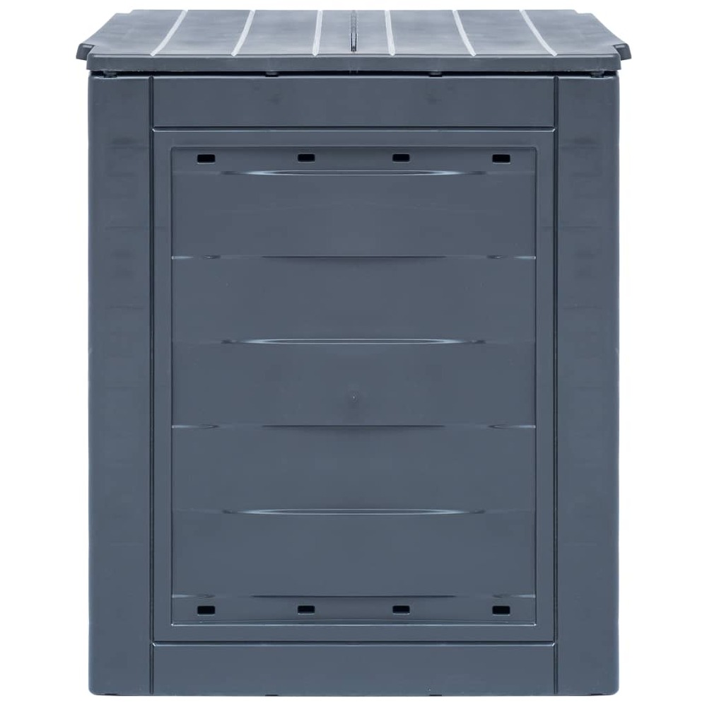 Bac à compost de jardin gris 60x60x73 cm 260 l