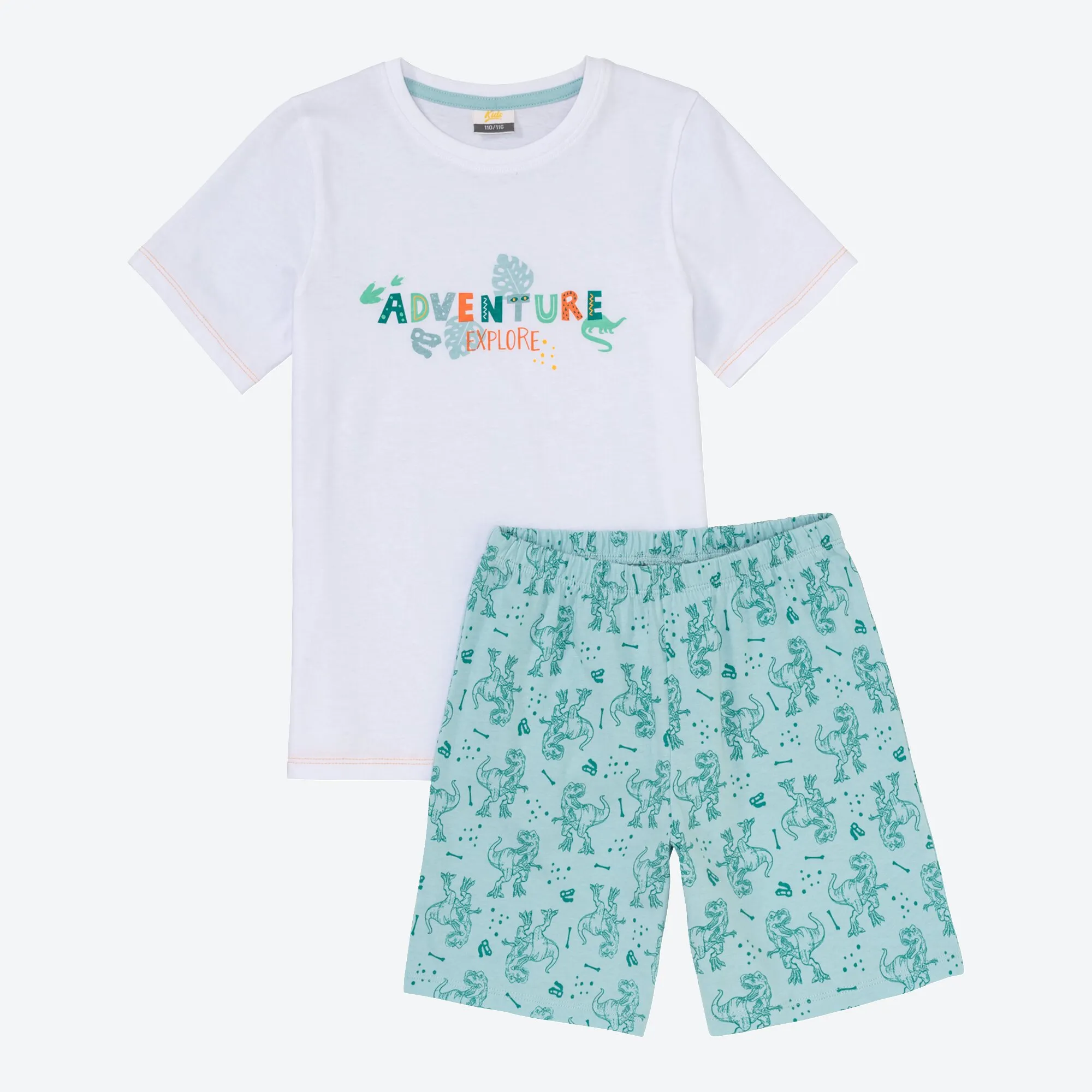 Jungen-Shorty mit Dino-Muster, 2-teilig