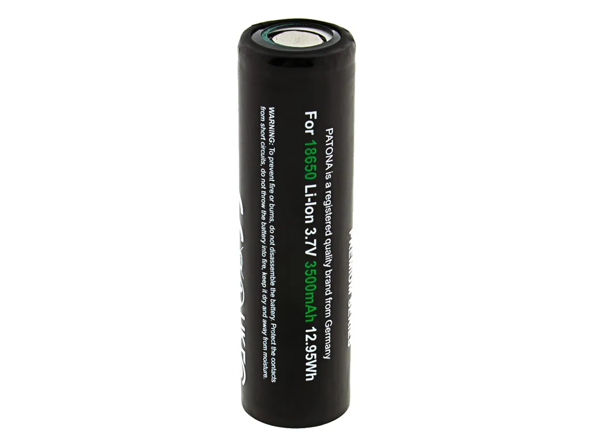 Wiederaufladbare 3.7 Volt 3350mAh 18650 Akku Batterie (6515) - Flachkopf