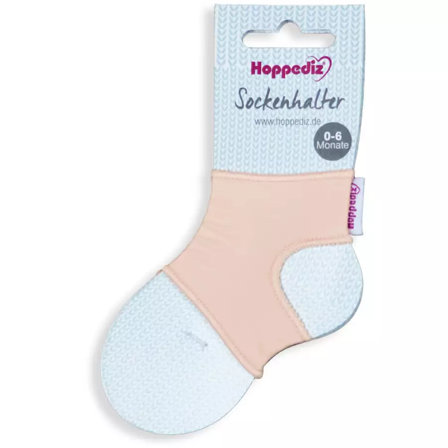 Hoppediz Babysocken Sockenhalter rose