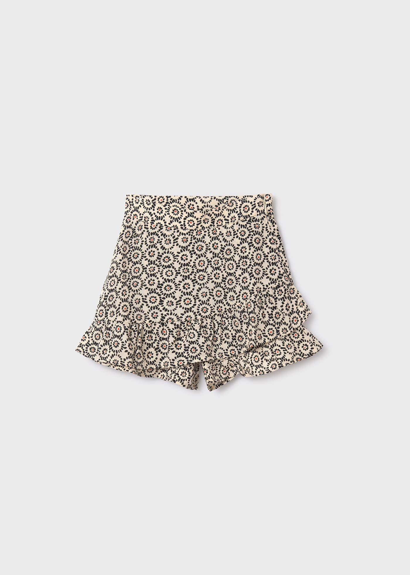 Saia-calça estampada para menina